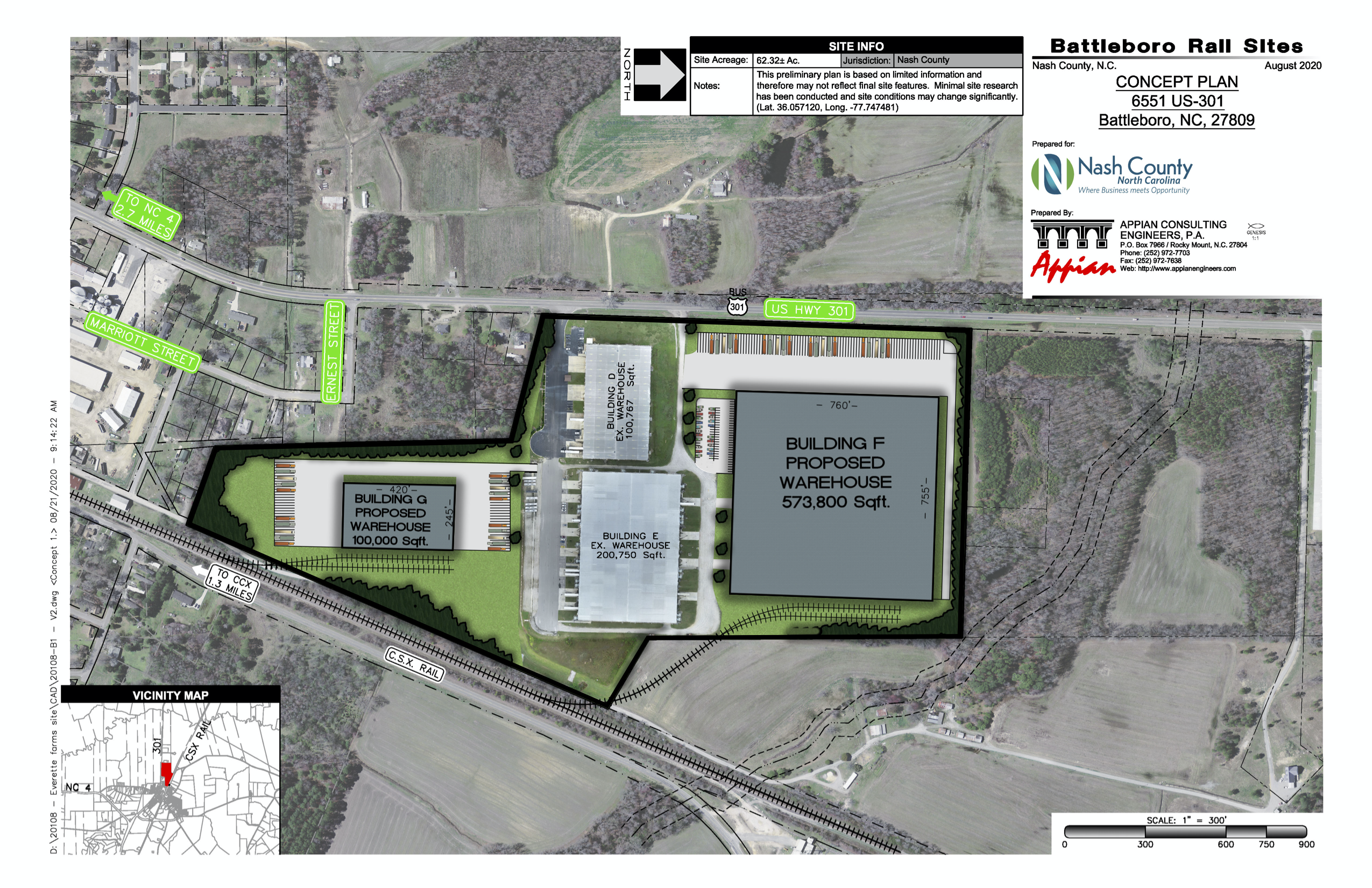 Nash- AvailSite-Battleboro Rail Site Concept Plan Nash- AvailSite-Battleboro Rail Site Concept Plan